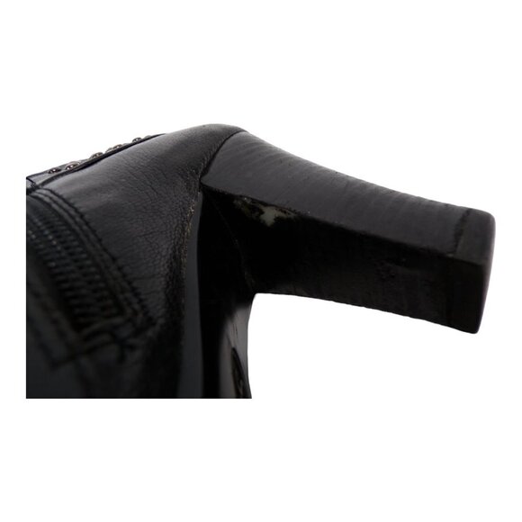 Sofft Shalene Studded Leather Heeled Booties Black 9.5M  #500 - Picture 9 of 12